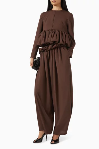 Pouf Jacket in Crepe Georgette