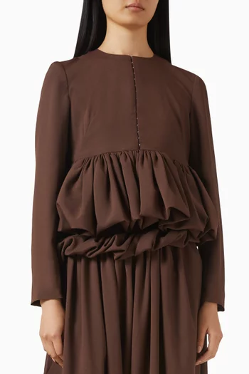 Pouf Jacket in Crepe Georgette