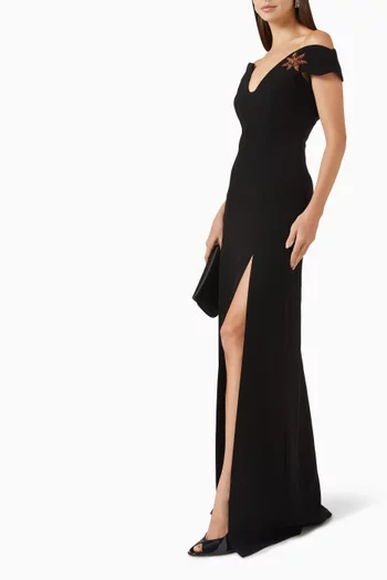 Bead-embellished Gown