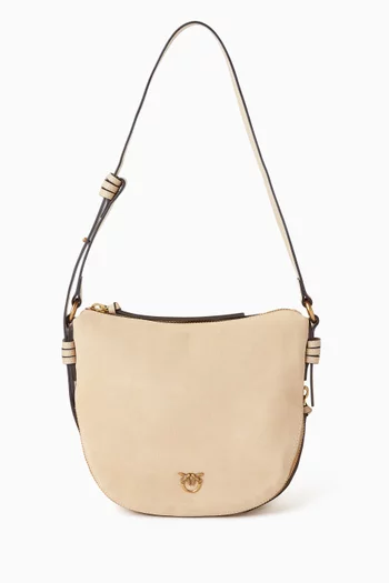 Mini Hobo Bag in Suede