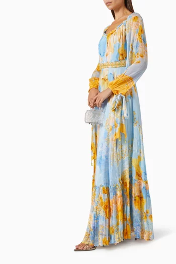 Floral-print Maxi Dress