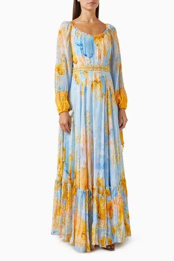 Floral-print Maxi Dress