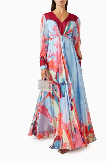 Floral-print Maxi Dress
