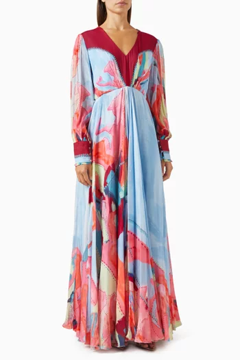 Floral-print Maxi Dress