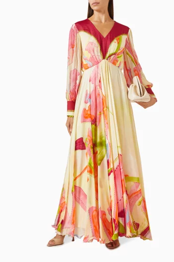 Floral-print Maxi Dress
