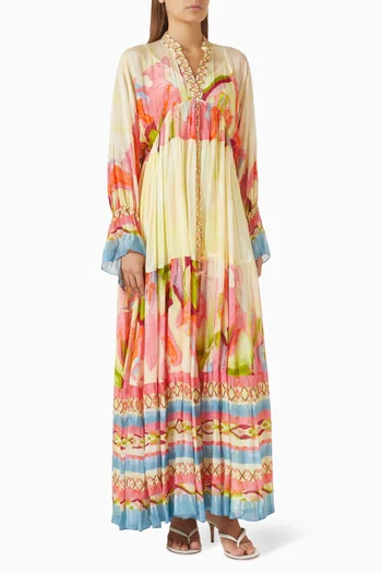 Floral-print Maxi Dress