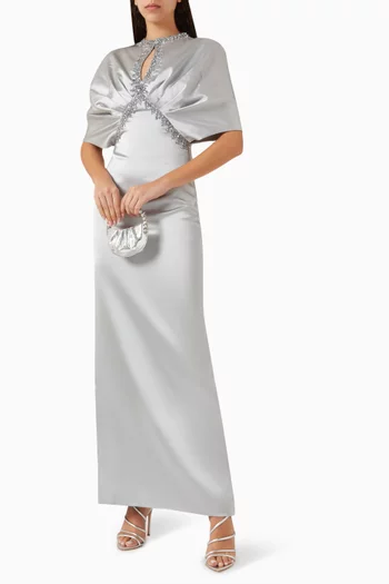 Eugene Gown in Satin & Crepe