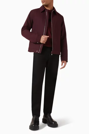 KL Zip Jacket in Wool-blend