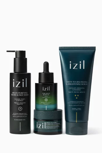 The Argan Deep Cleansing & Beard Grooming Ritual, Savings Value 15%