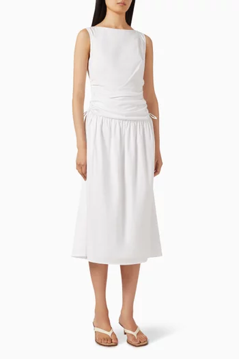 Sarah Midi Dress in Cotton