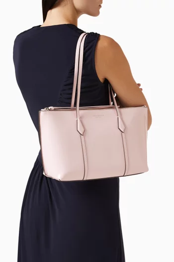 x BonBon Small Perry Zip Tote Bag in Leather