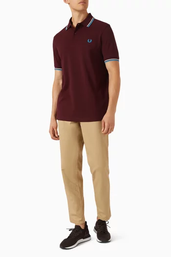 Twin Tipped Polo Shirt in Cotton Piqué