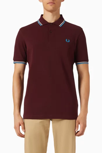 Twin Tipped Polo Shirt in Cotton Piqué