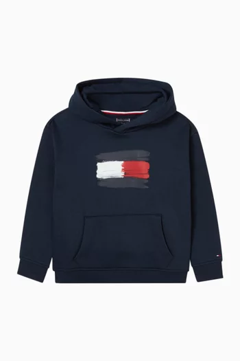 Flag Hoodie in Cotton-blend