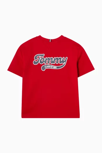 Varsity Logo-print T-shirt in Cotton