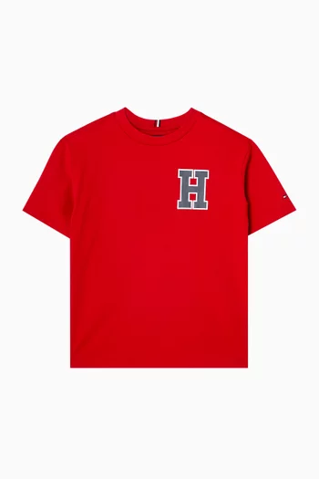 Varsity Logo-print T-shirt in Cotton