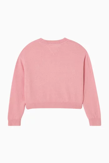 Heart Jacquard Sweater in Knit