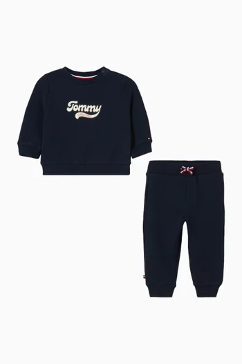 Varsity Co-ord Set in Cotton Terry