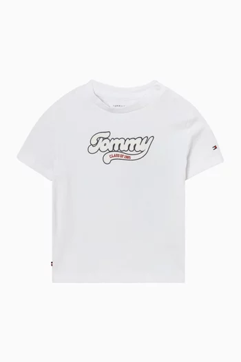 تي شيرت بتصميم جامعي قطن