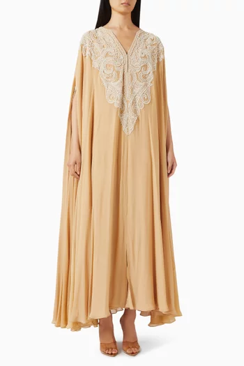 Embroidered Kaftan in Georgette
