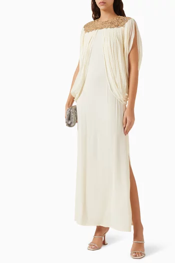 Draped Dress in Georgette
