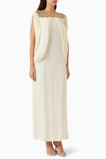 Draped Dress in Georgette