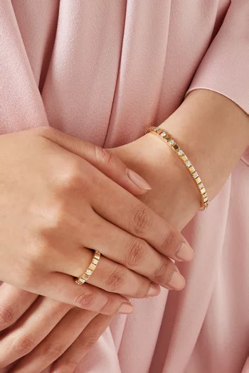 خاتم شيراز أليانس مرصع بالماس ذهب عيار 14