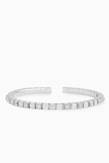 سوار شيراز مرصع بالماس ذهب أبيض عيار 14