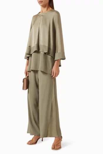 طقم بونشو وبلوزة