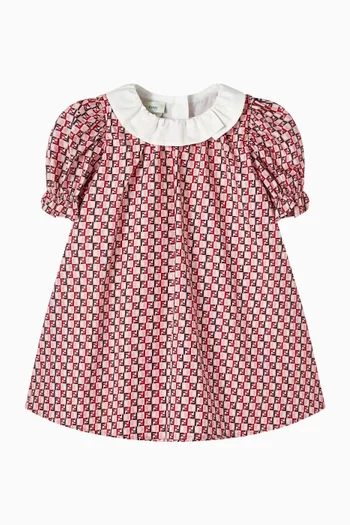 Logo Dress in Cotton