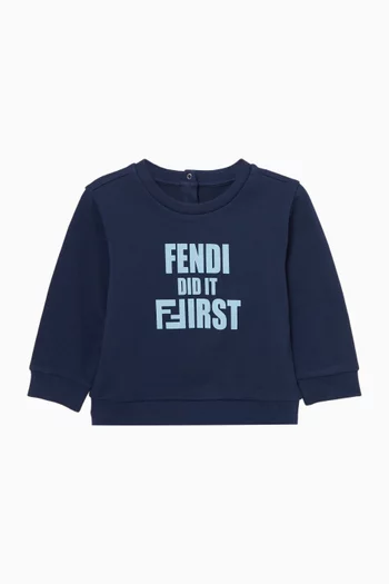 Fendi Did It First Sweatshirt in Cotton