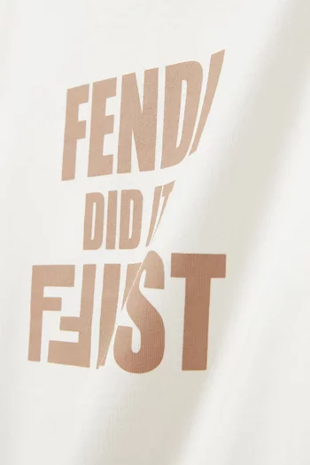 Fendi Did It First T-shirt in Cotton