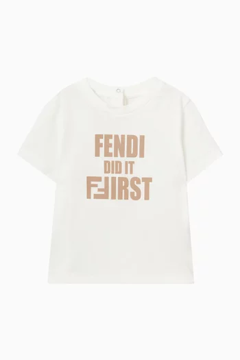 Fendi Did It First T-shirt in Cotton