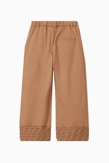 FF Logo Wide-leg Pants
