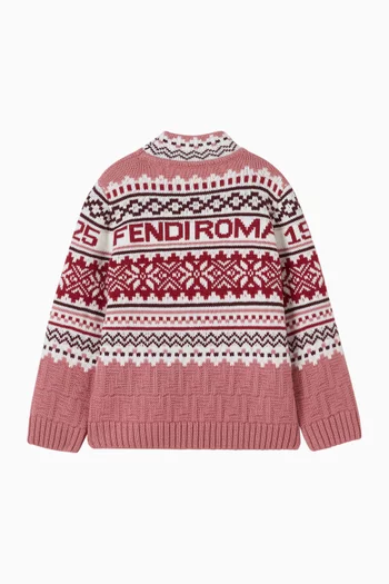 Logo Knit Sweater in Wool