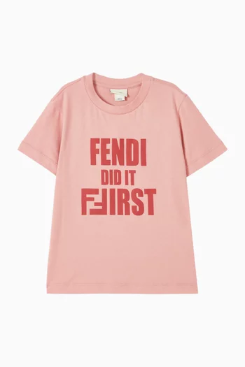 Fendi Did It First T-shirt in Cotton