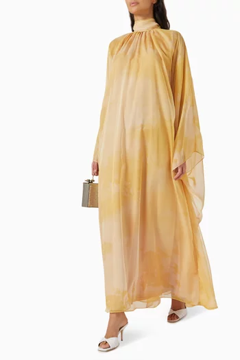 قفطان بأكمام كاب شيفون