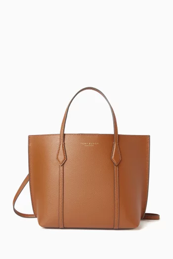 Small Perry Zip Tote Bag in Leather
