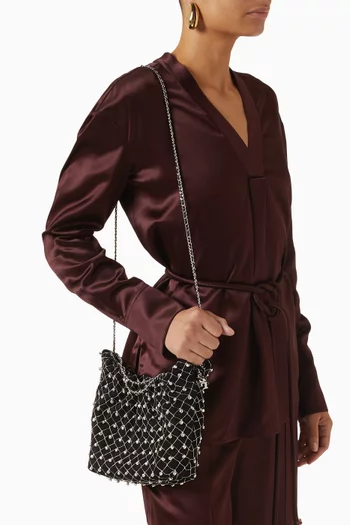 Mini Fleming Hobo Bag in Leather