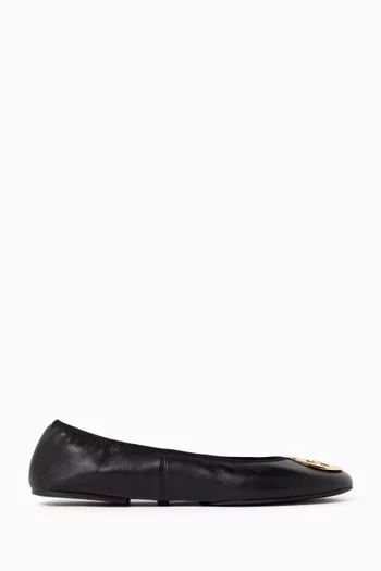 Reva Travel Ballet Flats in Nappa Leather