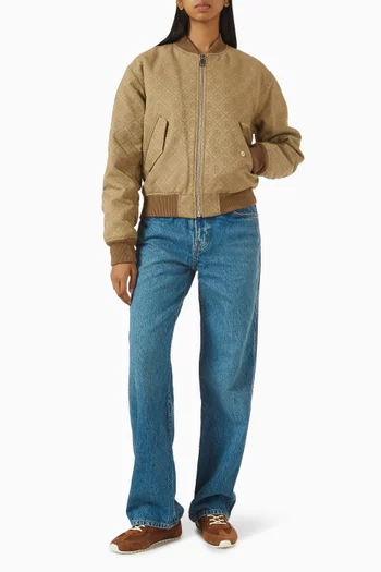 جاكيت بومبر بشعار الماركة من جاكار