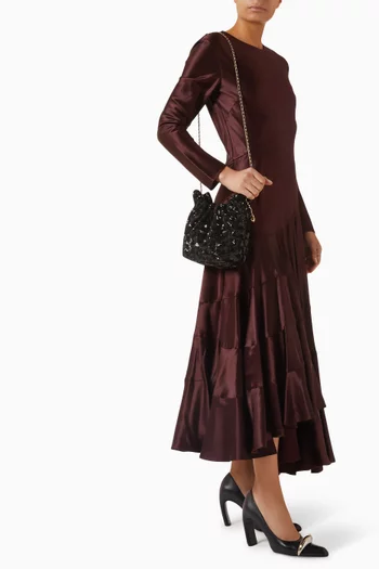 Mini Fleming Sequinned Hobo Bag