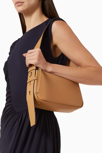 Small Romy Shoulder Bag in Pebbled Leather