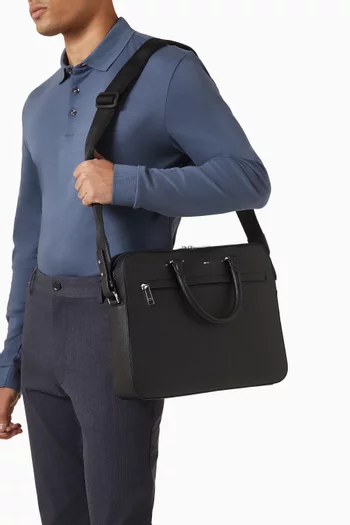 حافظة أوراق جلد صناعي بارز الملمس