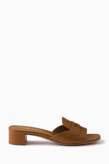 Logo 35 Sandals in Leather