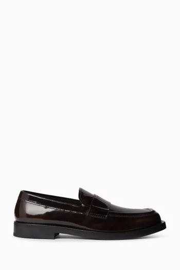 Loafers in Brushed Leather