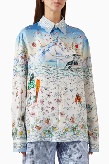 Printed Long-sleeve Shirt