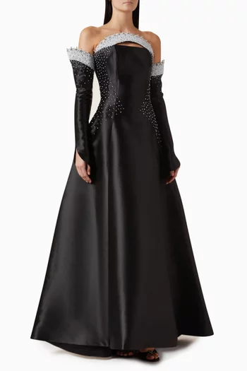 Blythe Tube Gown in Mikado