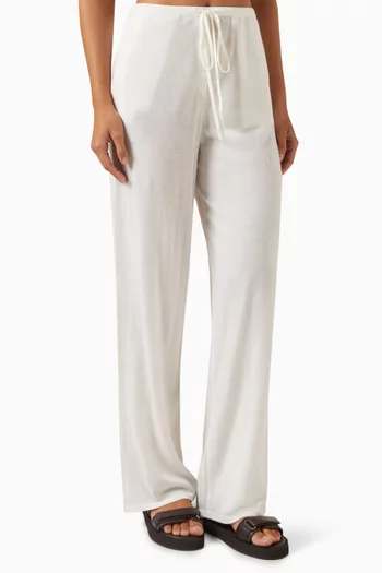 Straight-fit Pants in Wool-cashmere