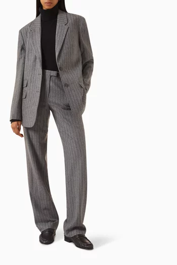 Straight-fit Pants in Wool-blend